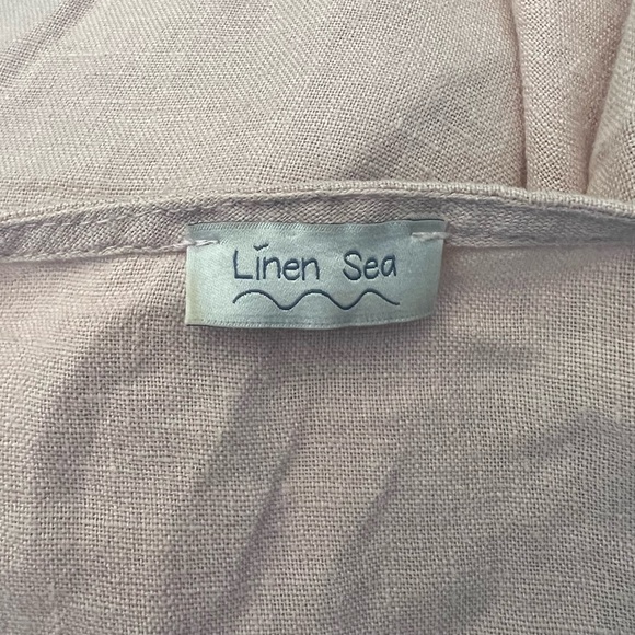 Linen Sea Handmade Sleeveless Linen Dress, Wide Fit Medium - Picture 10 of 13